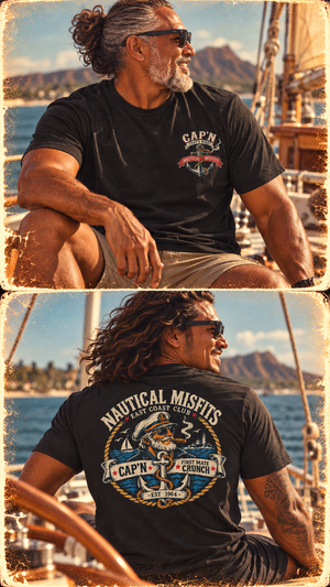 Cap’n That’s Right Tee | Nautical Misfits Vintage Boating T-Shirt