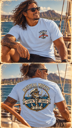Crunch First Mate Tee | Nautical Misfits Vintage Boating T-Shirt