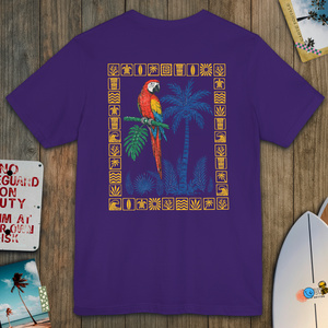 Just Another Day in Paradise | Vintage Tropical Parrot Graphic T-Shirt