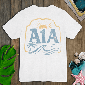 A1A Highway Tee | Vintage Coastal Surf T-Shirt | Ultra-Soft Eco-Friendly Graphic Tee
