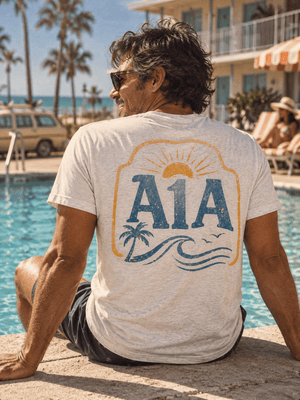 A1A Highway Tee | Vintage Coastal Surf T-Shirt | Ultra-Soft Eco-Friendly Graphic Tee