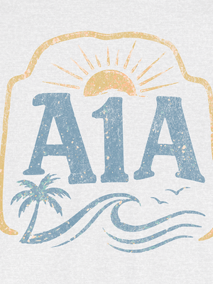 A1A Highway Tee | Vintage Coastal Surf T-Shirt | Ultra-Soft Eco-Friendly Graphic Tee