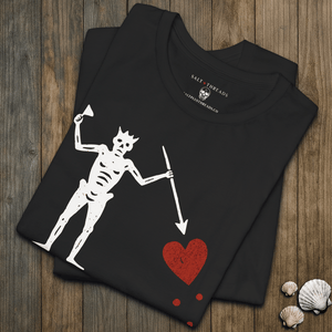 Captain Blackbeard Flag Tee | Vintage Pirate Jolly Roger Graphic | Ultra - Soft Eco - Friendly Graphic Tee