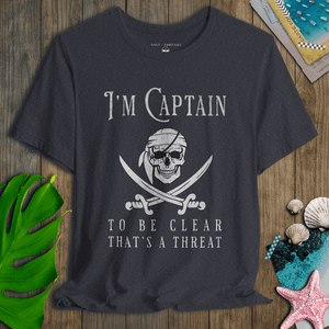 Captain Threat Tee | Funny Coastal Graphic | Ultra - Soft Eco - Friendly Graphic Tee