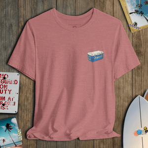 Chill Cooler T-Shirt | Vintage Beach Day Coastal Graphic Tee | Ultra - Soft Eco - Friendly Graphic Tee