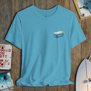 Chill Cooler T-Shirt | Vintage Beach Day Coastal Graphic Tee | Ultra - Soft Eco - Friendly Graphic Tee