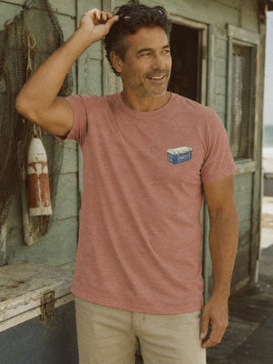 Chill Cooler Tee | Vintage Beach Day Coastal Graphic Tee | Ultra-Soft Eco-Friendly Graphic Tee