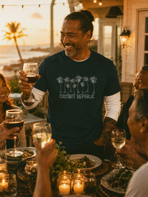 Coconut Republic Tee | Accepting Local Nuts Edition | Ultra-Soft Eco-Friendly Graphic Tee
