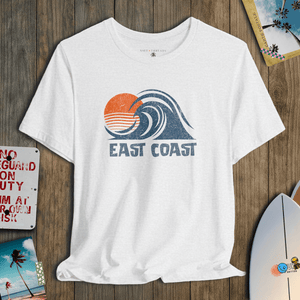 East Coast Break Tee | Vintage Surf Wave Graphic T-Shirt | Ultra-Soft Eco-Friendly Graphic Tee