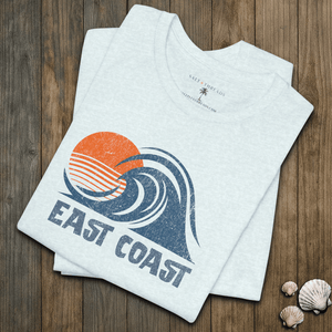East Coast Break Tee | Vintage Surf Wave Graphic T-Shirt | Ultra-Soft Eco-Friendly Graphic Tee