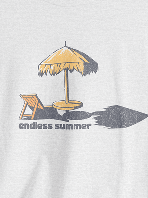 Endless Summer Shade Tee | Vintage Beach Umbrella Graphic T-Shirt | Ultra-Soft Eco-Friendly Graphic Tee
