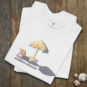 Endless Summer Shade Tee | Vintage Beach Umbrella Graphic T-Shirt