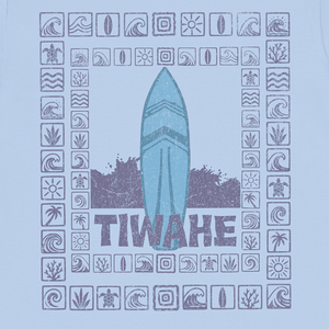 Family Earth Surf Tiwahe Tee | Vintage Surf Graphic T-Shirt | Ultra-Soft Eco-Friendly Graphic Tee
