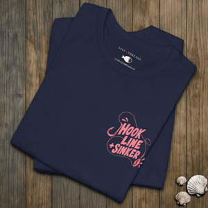 Hook, Line + Sinker Tee | Vintage Fishing Graphic T-Shirt | Ultra-Soft Eco-Friendly Graphic Tee