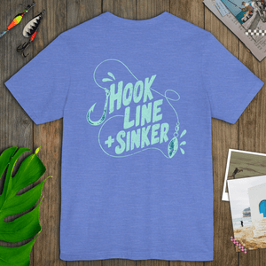 Hook, Line + Sinker Tee | Vintage Fishing Graphic T-Shirt | Ultra-Soft Eco-Friendly Graphic Tee
