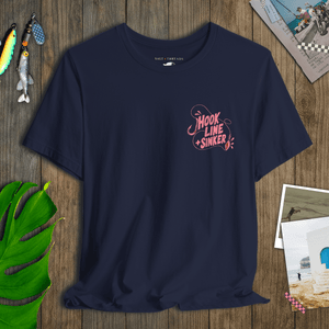 Hook, Line + Sinker Tee | Vintage Fishing Graphic T-Shirt | Ultra-Soft Eco-Friendly Graphic Tee