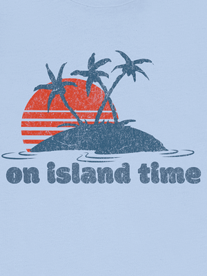 Island Escape Tee | On Island Time Vintage Tropical T-Shirt | Ultra-Soft Eco-Friendly Graphic Tee
