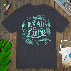 It’s All in a Lure Tee | Vintage Fishing Lure Graphic T-Shirt | Ultra-Soft Eco-Friendly Graphic Tee