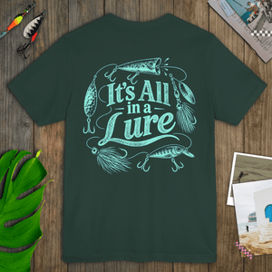 It’s All in a Lure Tee | Vintage Fishing Lure Graphic T-Shirt | Ultra-Soft Eco-Friendly Graphic Tee