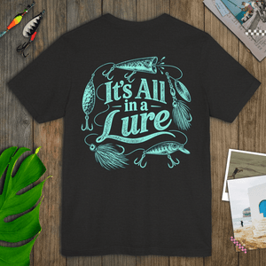 It’s All in a Lure Tee | Vintage Fishing Lure Graphic T-Shirt | Ultra-Soft Eco-Friendly Graphic Tee