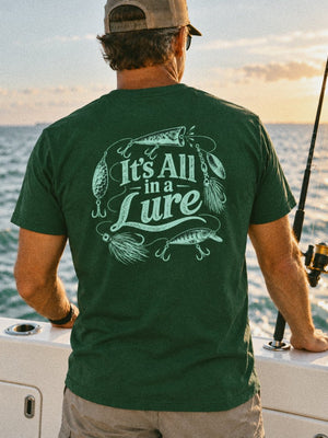 It’s All in a Lure Tee | Vintage Fishing Lure Graphic T-Shirt | Ultra-Soft Eco-Friendly Graphic Tee