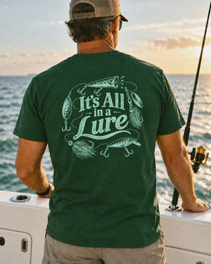 It’s All in a Lure Tee | Vintage Fishing Lure Graphic T-Shirt | Ultra-Soft Eco-Friendly Graphic Tee