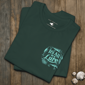 It’s All in a Lure Tee | Vintage Fishing Lure Graphic T-Shirt | Ultra-Soft Eco-Friendly Graphic Tee