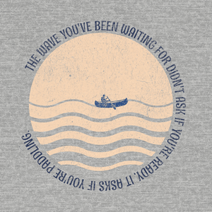 Keep Paddling Tee | Vintage Ocean Graphic T-Shirt | Ultra-Soft Eco-Friendly Graphic Tee