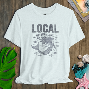 Local Mermaid Tee | Vintage Coastal Mermaid Graphic T-Shirt