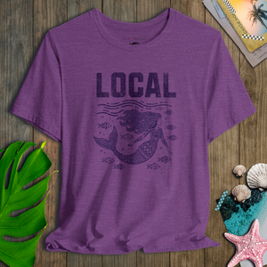 Local Mermaid Tee | Vintage Coastal Mermaid Graphic T-Shirt