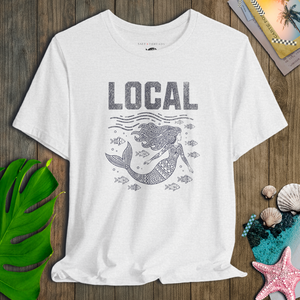 Local Mermaid Tee | Vintage Coastal Mermaid Graphic T-Shirt