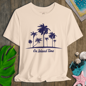 On Island Time T-Shirt | Coastal Relaxation Tee | Ultra - Soft Eco - Friendly Graphic Tee
