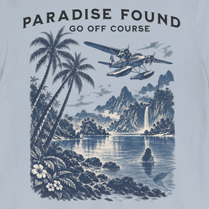 Paradise Found Tee | Vintage Seaplane Tropical Graphic T-Shirt | Ultra-Soft Eco-Friendly Graphic Tee