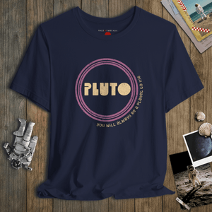 Pluto Tee | Vintage Planet Pluto Graphic T-Shirt | Ultra-Soft Eco-Friendly Graphic Tee