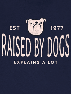 Raised by Dogs Tee | Vintage Gym Class Dog Graphic Tee | Ultra-Soft Eco-Friendly Graphic Tee