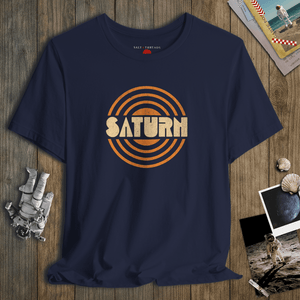 Saturn Tee | Vintage Planet Saturn Graphic T-Shirt | Ultra-Soft Eco-Friendly Graphic Tee