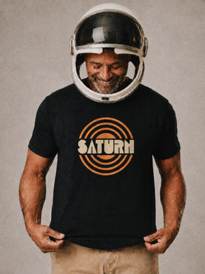 Saturn Tee | Vintage Planet Saturn Graphic T-Shirt | Ultra-Soft Eco-Friendly Graphic Tee