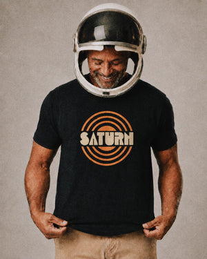 Saturn Tee | Vintage Planet Saturn Graphic T-Shirt | Ultra-Soft Eco-Friendly Graphic Tee