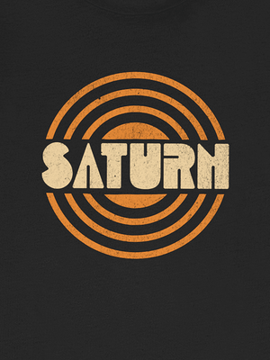 Saturn Tee | Vintage Planet Saturn Graphic T-Shirt | Ultra-Soft Eco-Friendly Graphic Tee