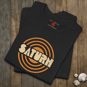 Saturn Tee | Vintage Planet Saturn Graphic T-Shirt | Ultra-Soft Eco-Friendly Graphic Tee