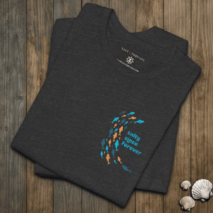 School of Salt Tee | Salty Since Forever Vintage Fish T-Shirt | Ultra-Soft Eco-Friendly Graphic Tee