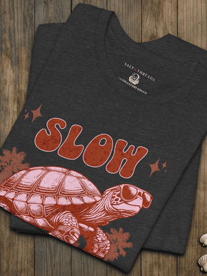 Slow Your Roll Venice Beach Turtle T-Shirt | Eco - Friendly Graphic Tee | Ultra - Soft Eco - Friendly Graphic Tee