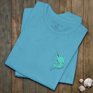 Stay Salty Swordfish Tee | Vintage Coastal Fishing Graphic T-Shirt