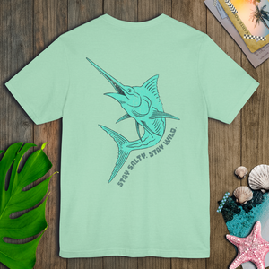 Stay Salty Swordfish Tee | Vintage Coastal Fishing Graphic T-Shirt