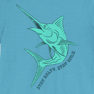 Stay Salty Swordfish Tee | Vintage Coastal Fishing Graphic T-Shirt