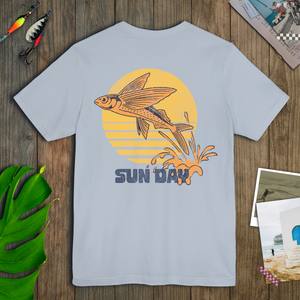 Sun Day Flight Tee | Vintage Coastal Fish T-Shirt