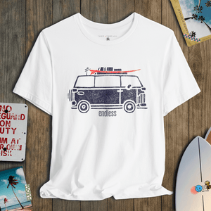 Surf Van Tee | Endless Vintage Surf Graphic T-Shirt | Ultra-Soft Eco-Friendly Graphic Tee