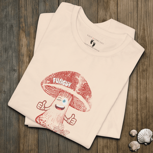 The Funguy Tee | Vintage 70s Mushroom Graphic T-Shirt | Ultra-Soft Eco-Friendly Graphic Tee