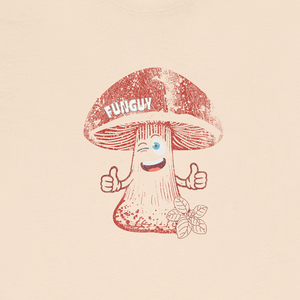 The Funguy Tee | Vintage 70s Mushroom Graphic T-Shirt | Ultra-Soft Eco-Friendly Graphic Tee