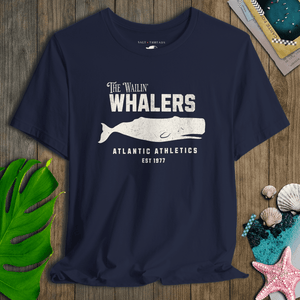 The Wailin’ Whalers Tee | Vintage Gym Fish Tee | Ultra-Soft Eco-Friendly Graphic Tee